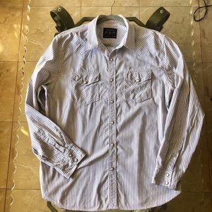 American Eagle AE Long sleeve striped button up
